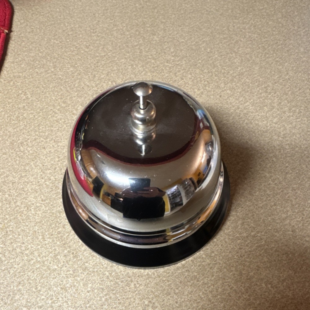 Metal Service Bell Silver