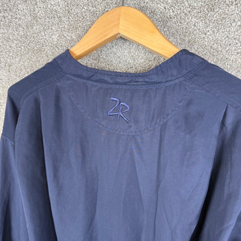 ZERO Restriction Golf Outerwear Pullover Jacket Men's Large Navy Blue Snap Neck