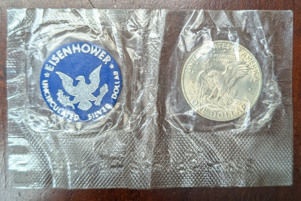 1971 Ike silver dollar