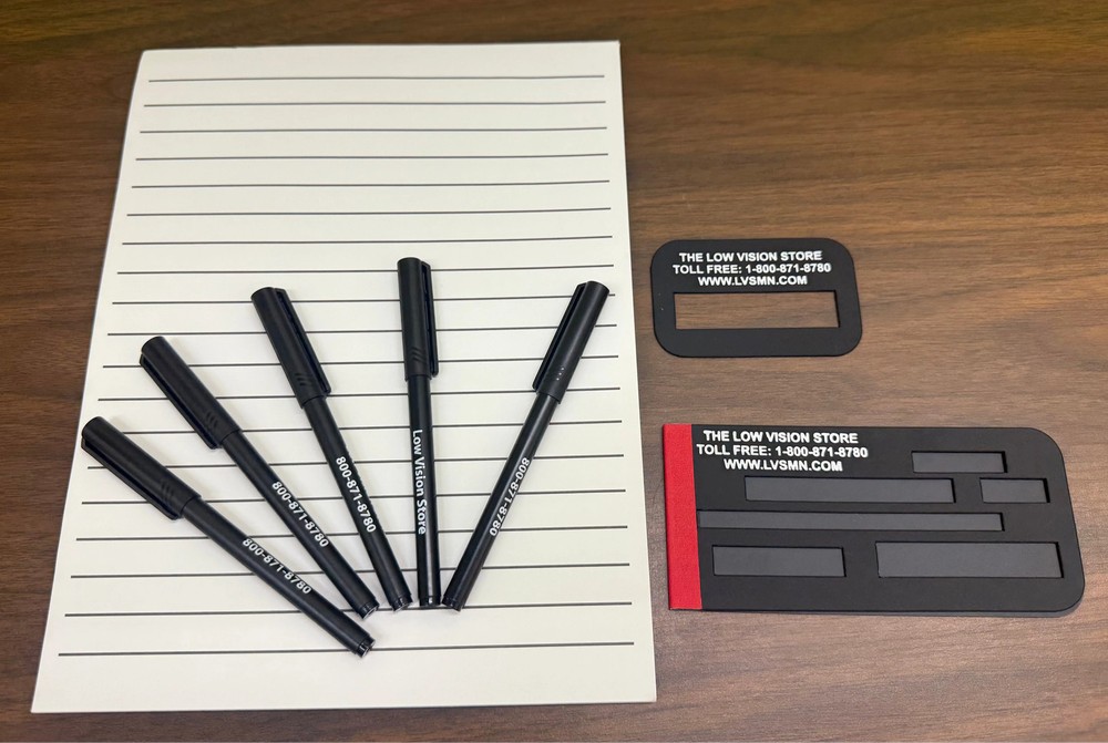 Writing Package – Bold Line Paper, Bold Pen, Signature Guide & Check Guide