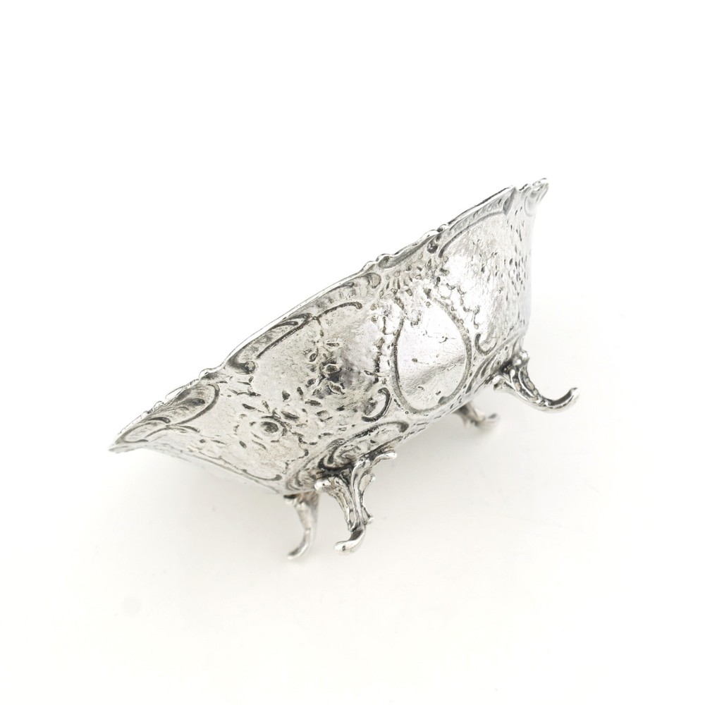 Ornate German Solid Sterling Silver Bowl. Hanau. 1900.