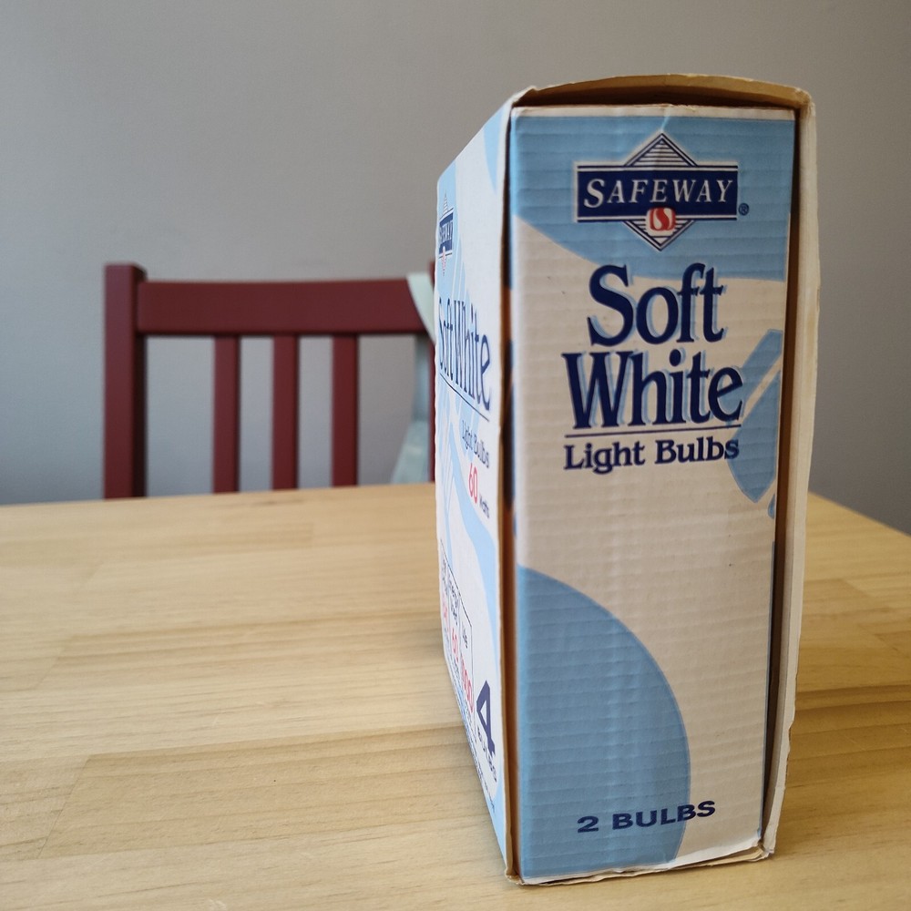 Vintage 90's Safeway Lightbulbs, Unused