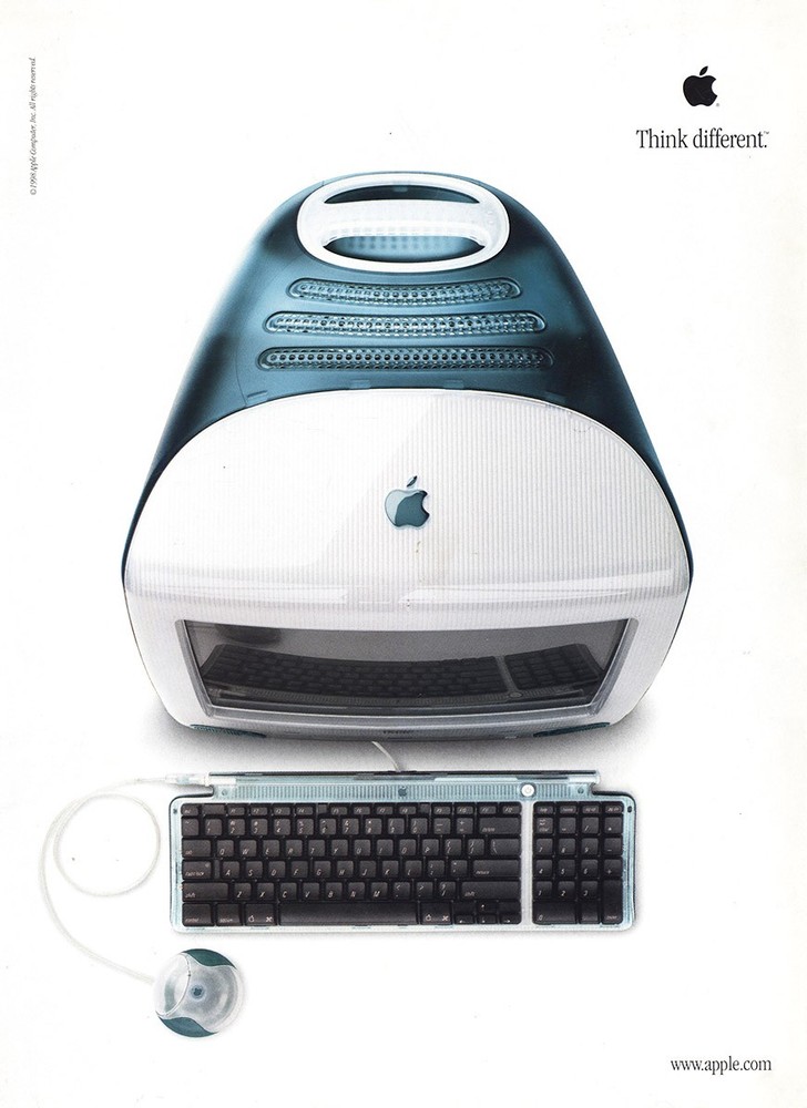1998 Apple Computer: Think Different Vintage Print Ad