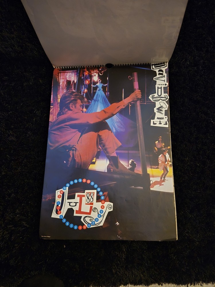 Vintage David Bowie 1988 Calendar EUC