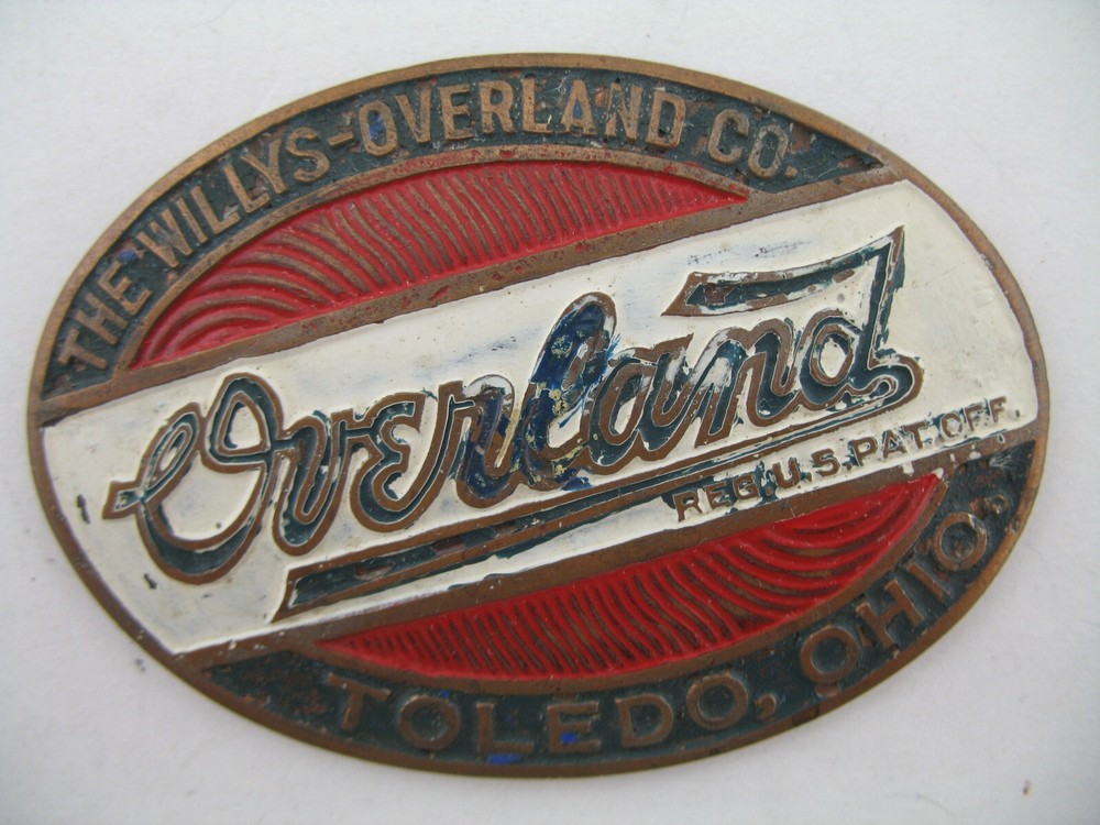 Willys Overland Automobile Emblem Badge