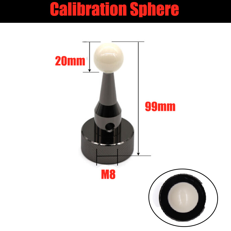 Calibration Sphere Ceramic Standard Ball calibration test ball 20 thread M8 L99