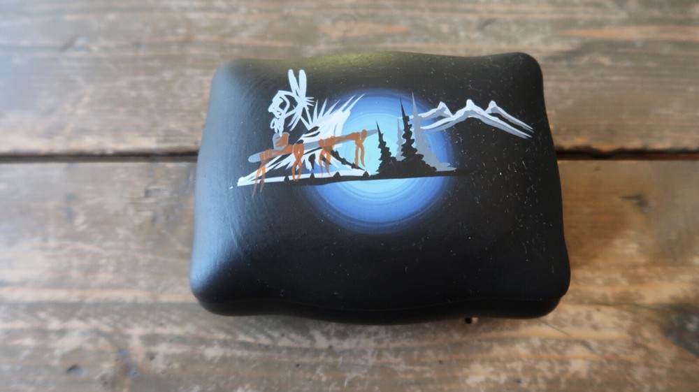 Vintage Atene Navajo Pottery Box 5"