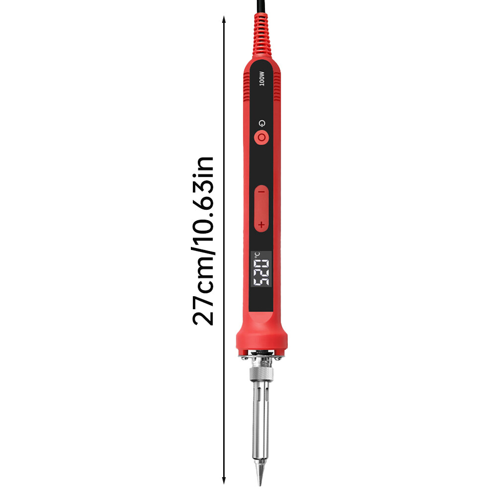 100W Soldering Iron Digital Display Adjustable Temp Inter Heated Welding Irons