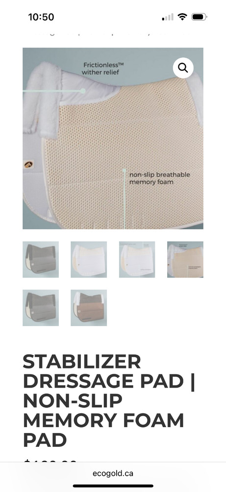 Ecogold Stabilizer Dresage Pad