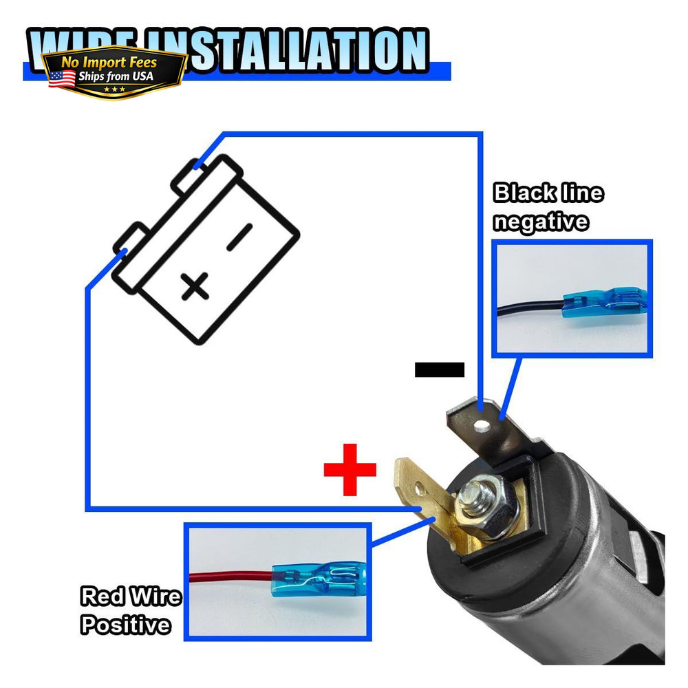 2PCS Cigarette Lighter Socket, DC 12V Car Power Outlet Socket Replacement, Water