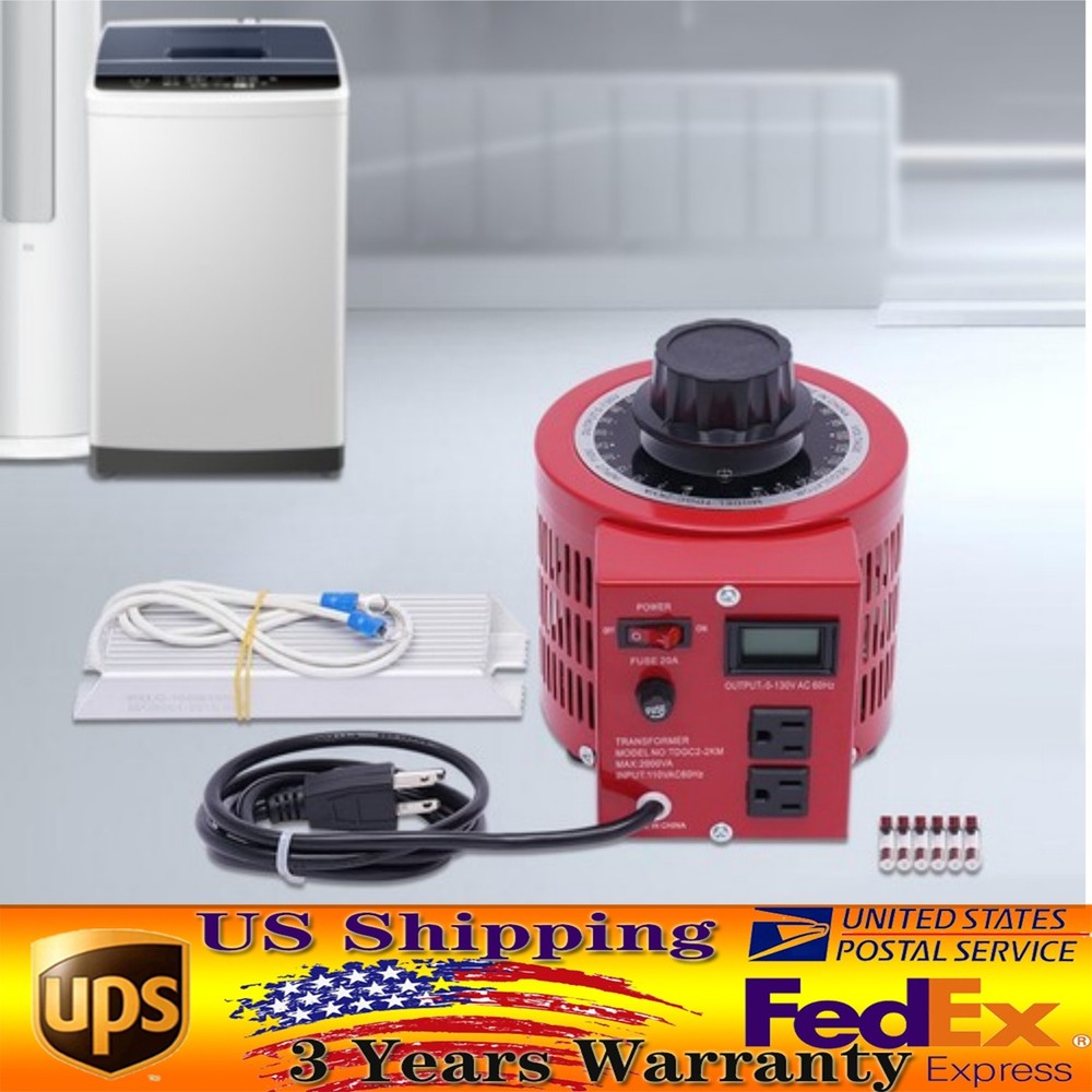 20Amp Variable Transformer Auto AC Voltage Regulator Power Supply 2000VA Max