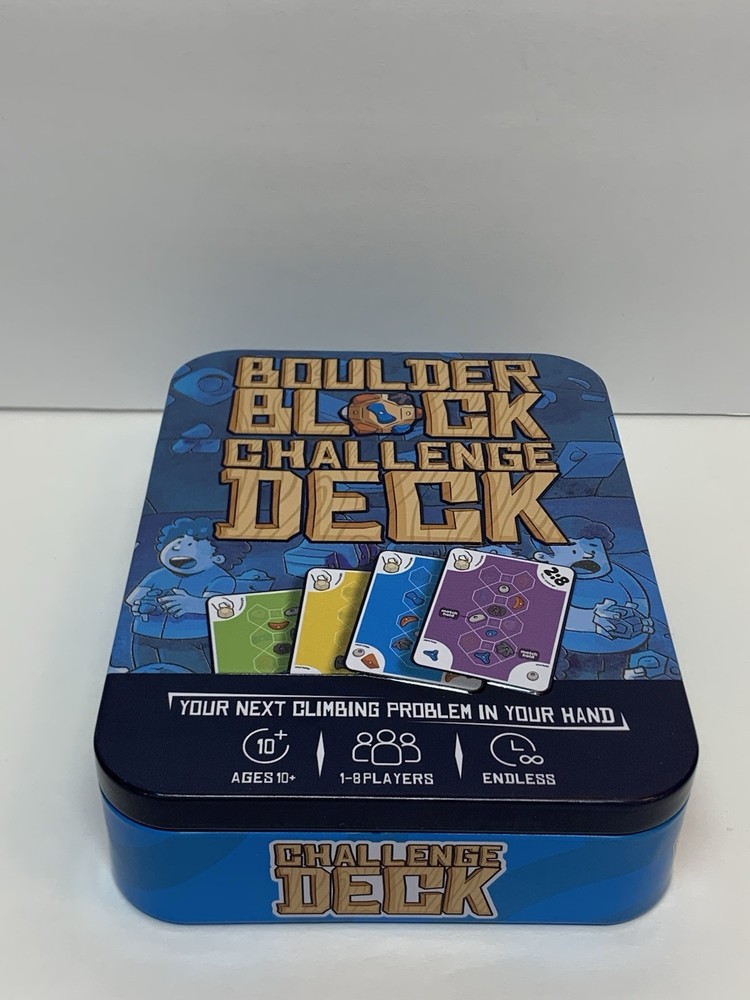 Boulder Block Finger Climbing Game Challenge Deck, Climbers Build Strength READ