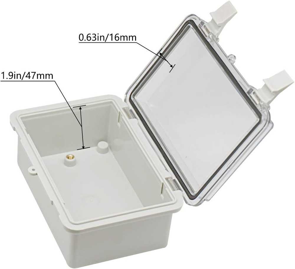 Junction Box ABS Plastic Dustproof Waterproof IP65 Electrical Boxes Hinged Shell