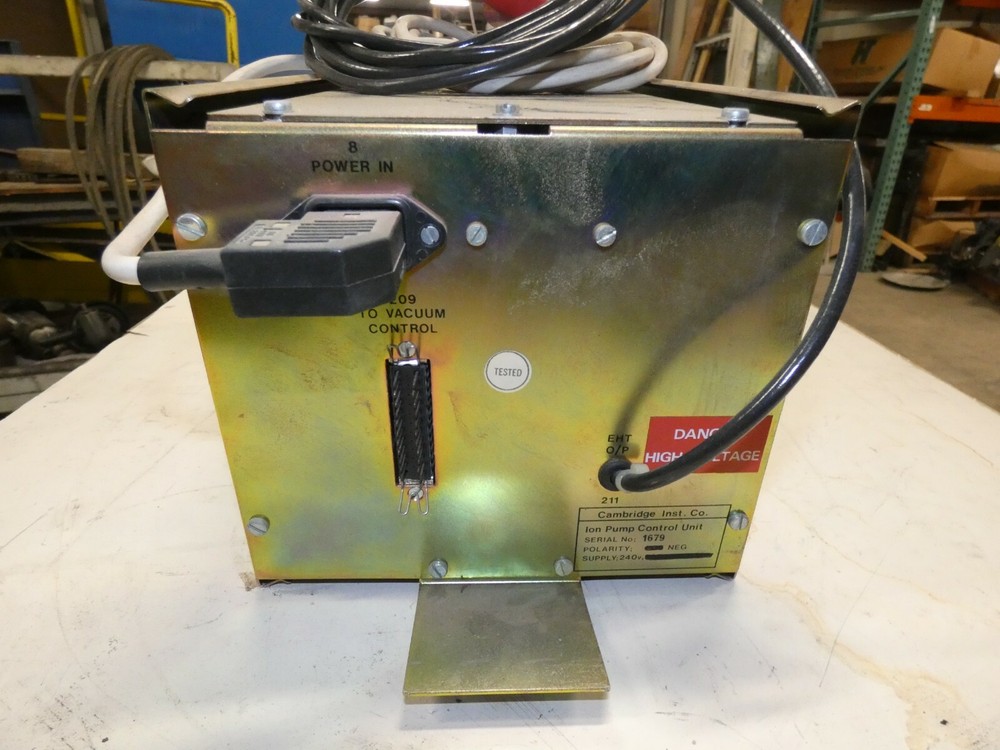Cambridge Instrument Co Ion Pump Control Unit S/N 1679