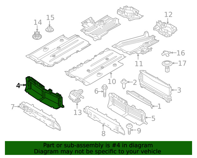 Genuine Volvo Radiator Support Air Deflector 31455417
