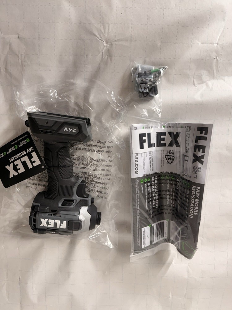 Flex FX1371A Quick Eject Hex Impact Driver 24V 1/4-in WITH CASE