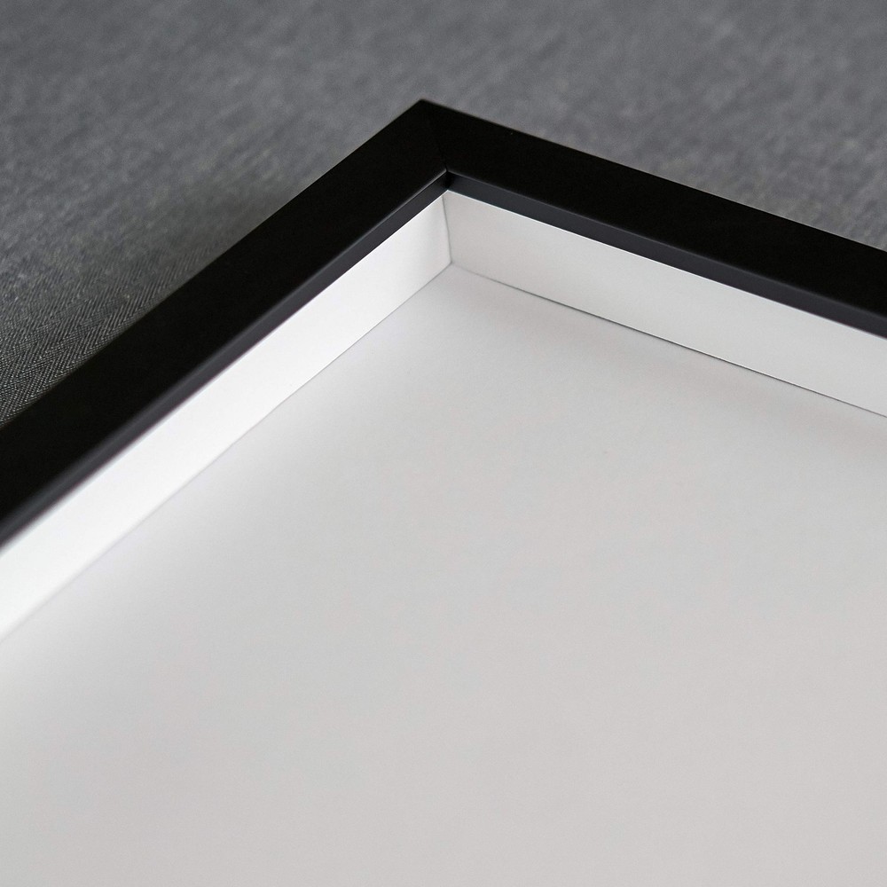 11x21 Shadow Box Frame Grey Charcoal Black | 0.875 Inches Deep | Solid Wood Shad