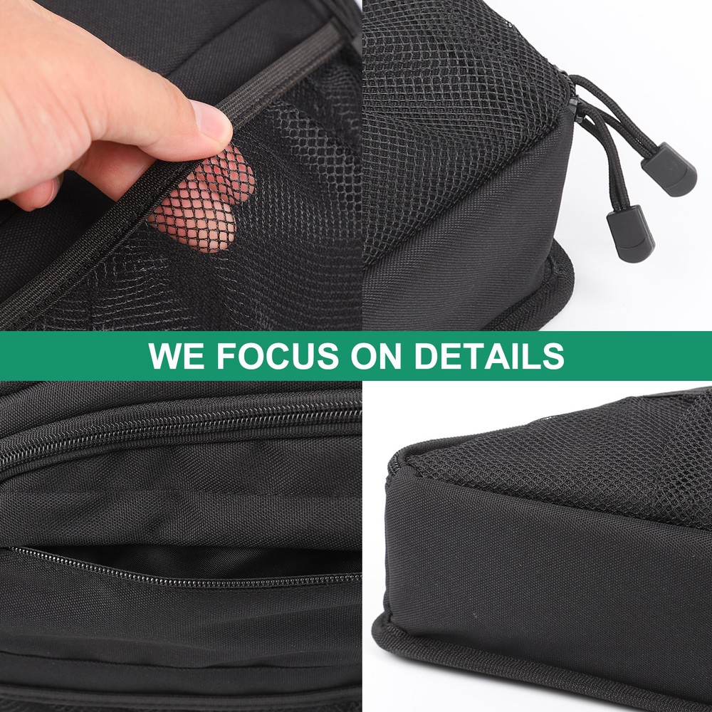 2PCS Black Tailgate Window Package Bag For Audi Q7 2016+