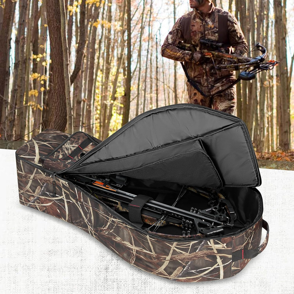 Soft Compound Bow Case, Padded Crossbow Case with Arrow Pocket and Backpack Stra