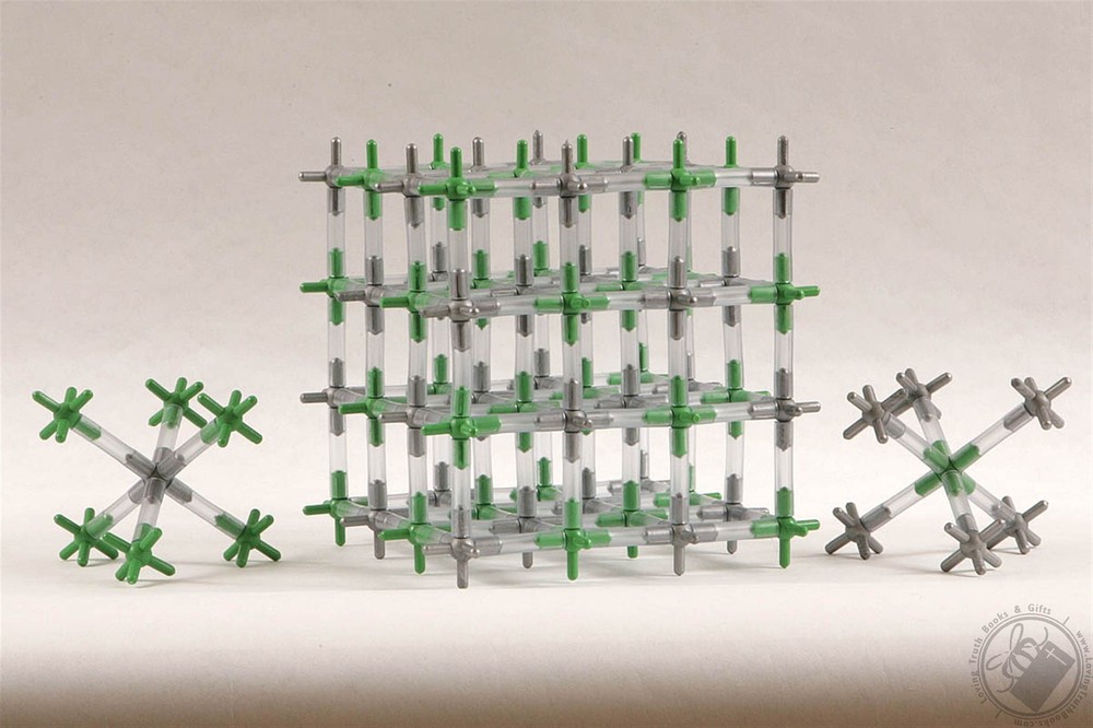 Table Salt (Sodium Chloride) Crystal Lattice Molecule/ Molecular Kit (238 Pcs)