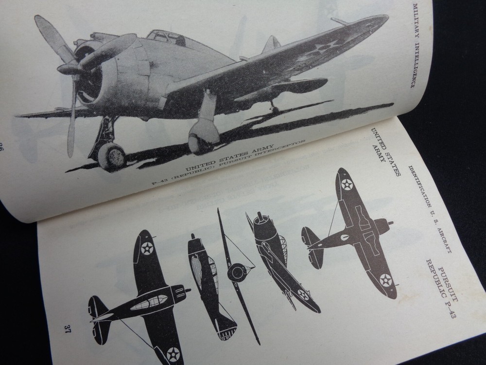 WW2 US WAR DEPT GUIDE "MILITARY INTELLIGENCE" (US Govt AIRCRAFT IDENTIFICATION)