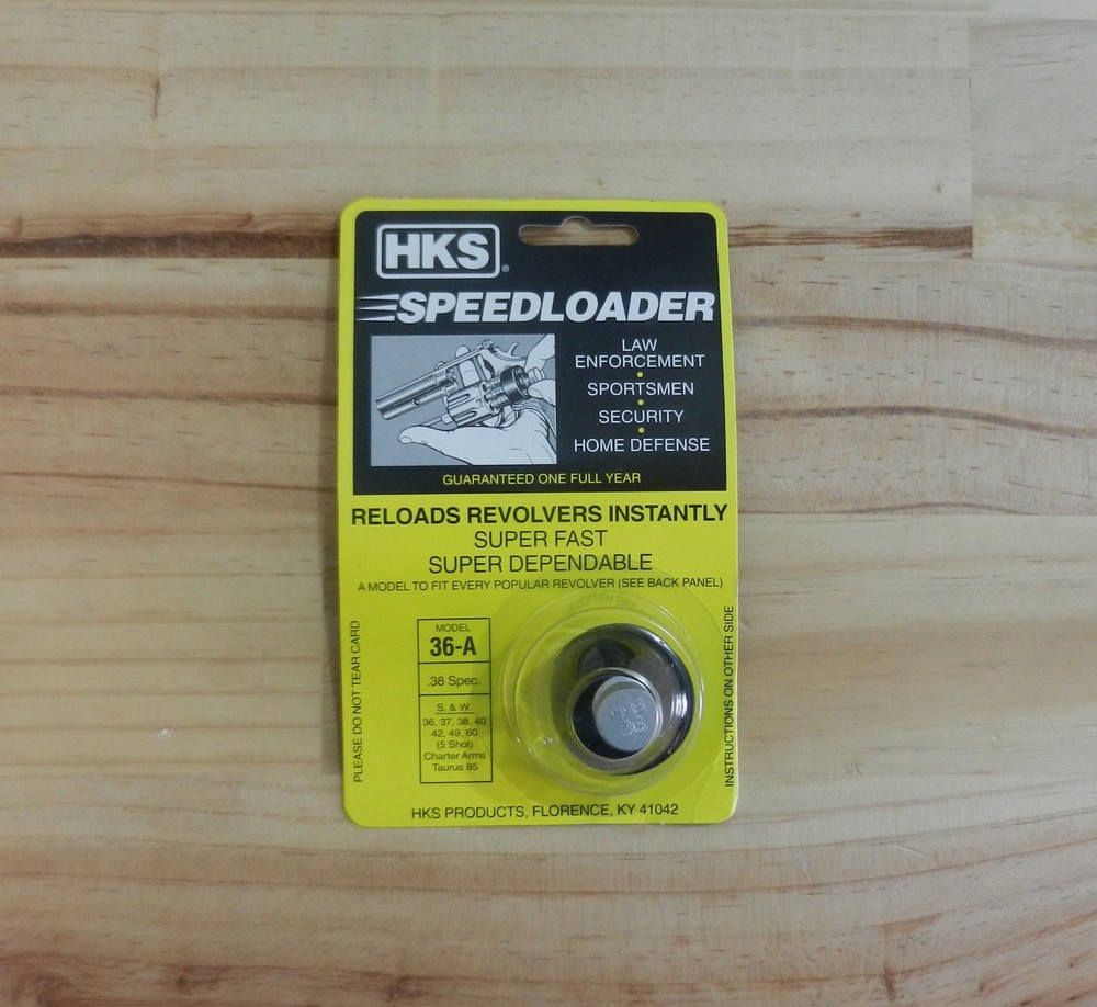 HKS Speedloader;  36-A;  5-Shot;  38 Spec;  357 Mag;  Fast & Dependable