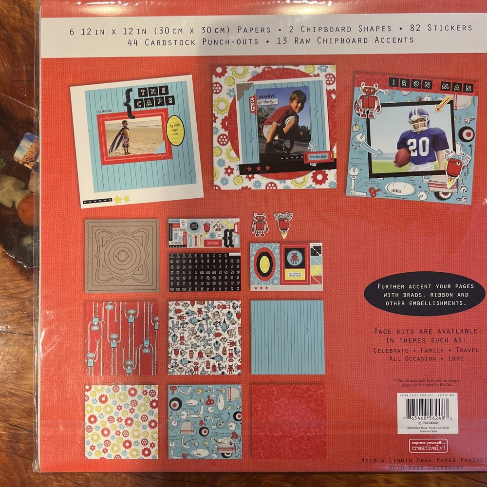 Perfect Pages Scrapbook Page Kit Little Boy