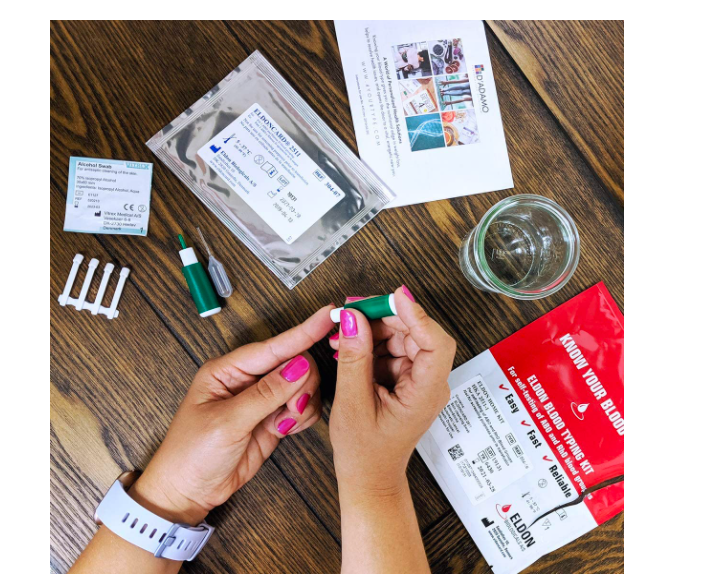 Blood Type Home Test Kit Testing Set Typing Extra Lancet Easy Instructions Safe