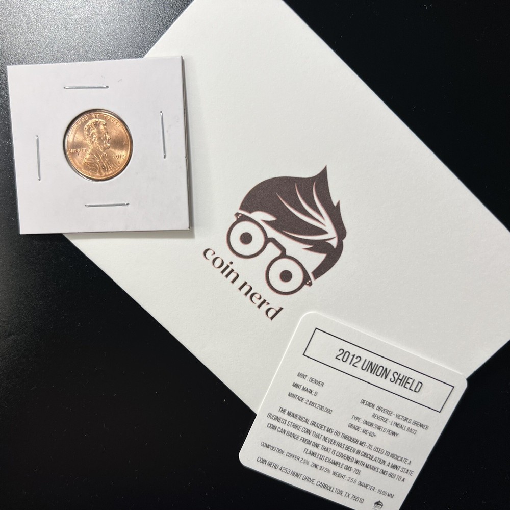 2012 D Denver Lincoln Shield Cent Brilliant Uncirculated (BU)