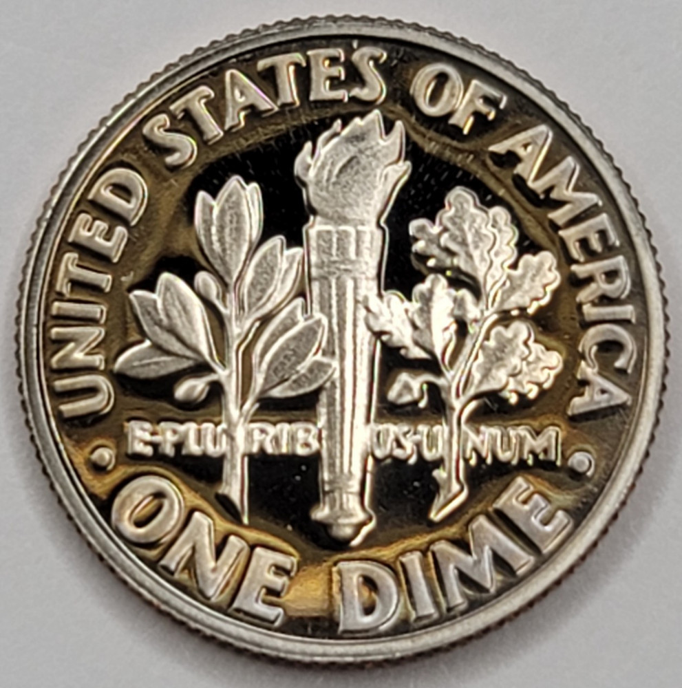 1982 S Gem Proof DCAM Roosevelt Dime - CN-Clad