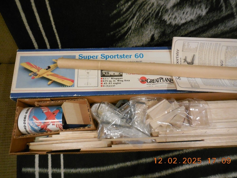 GREAT PLANES Super Sportster 60 remote control airplane kit