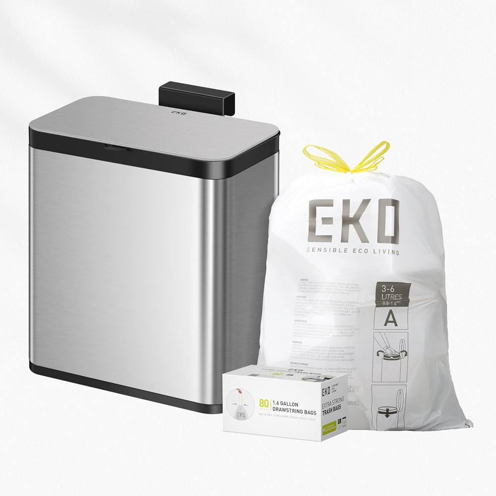 Kitchen Composting Starter Set – Includes 7 Liter Stainless Steel Countertop Com