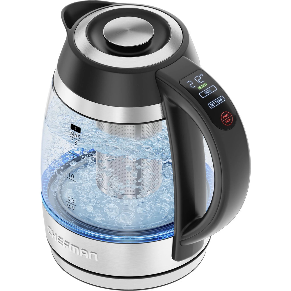 Lightning 1.8L Custom-Temp Electric Kettle, 1750W with Tea Infuser