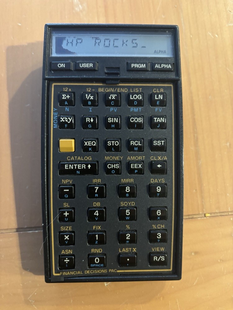 Hewlett Packard HP 41CX Calculator With Case