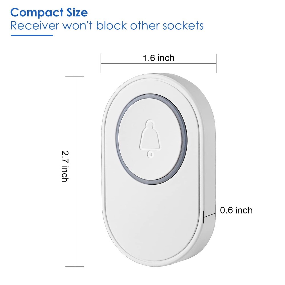 Wireless Doorbell Button Work for Yiseele Alarm System Security and Protectio...