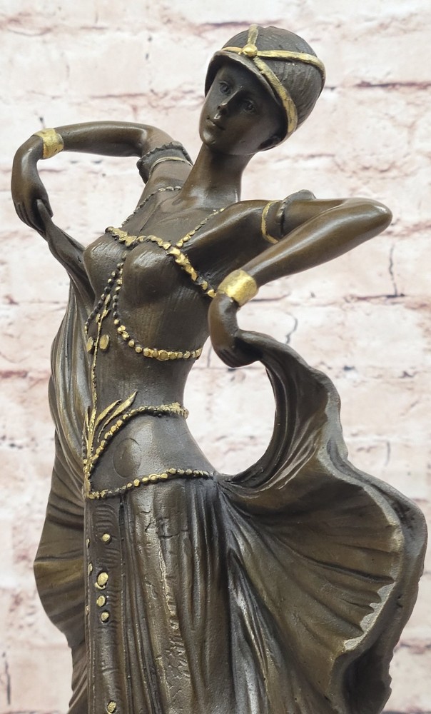 Art Deco Chiparus Bronze Sculpture | Elegant Dancing Figure | Handcrafted Collec