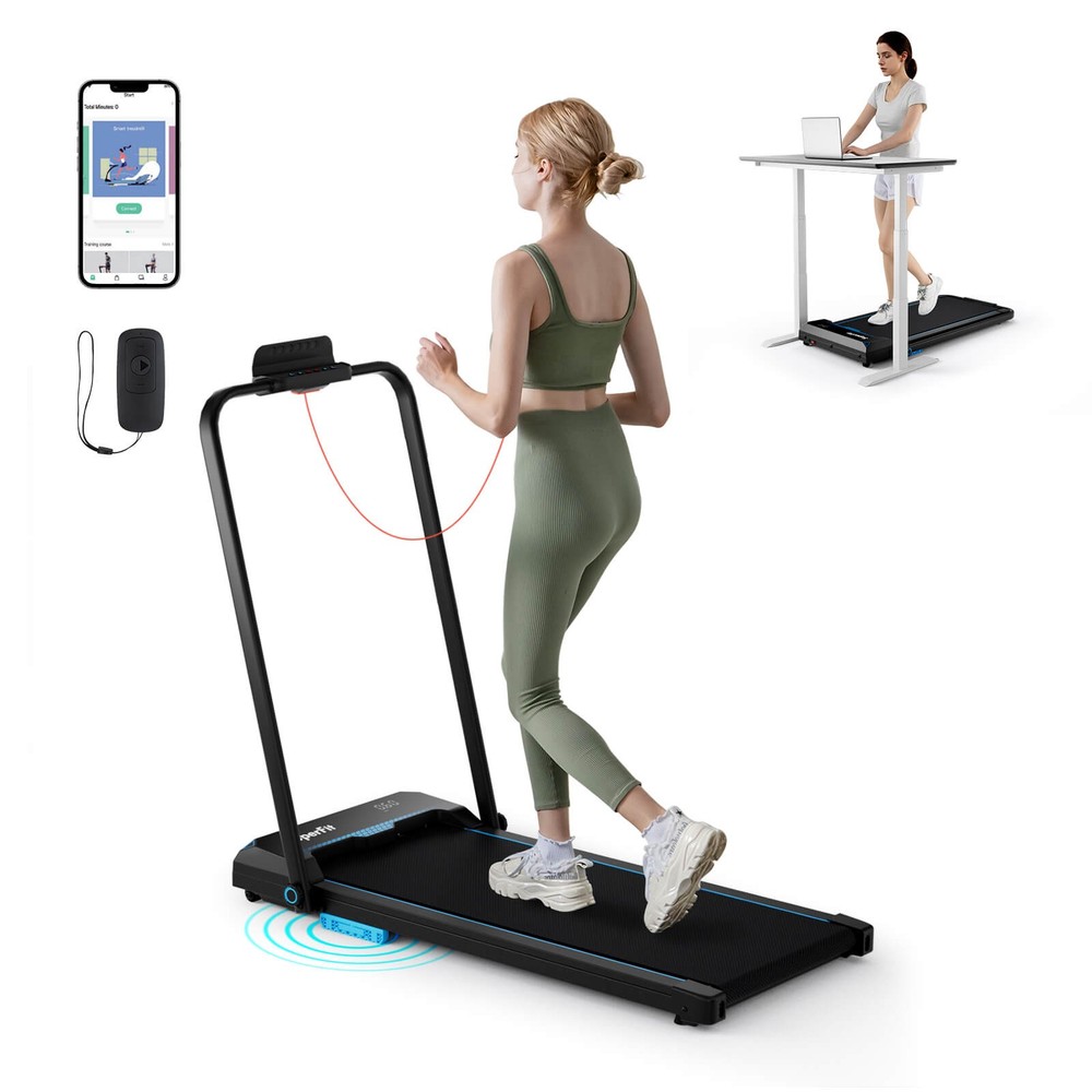 3 in 1 Folding Treadmill with Remote Control LED Display and APP for Home