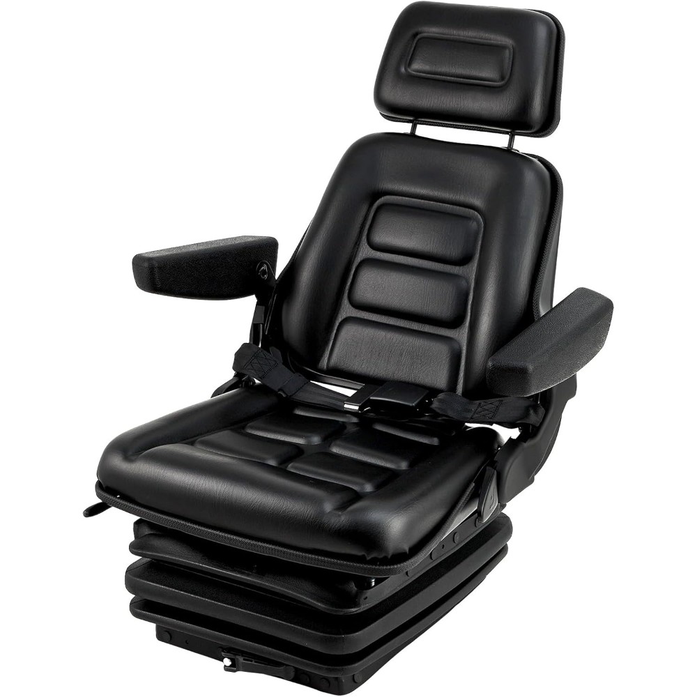 Adjustable Seat for Excavator & Skid Steer: Foldable Design with Slide Rails