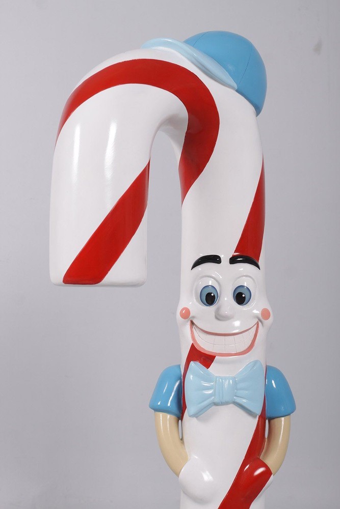 Comic Jr Candy Cane Boy Over Sized Statue Christmas Theme Decor Prop Display