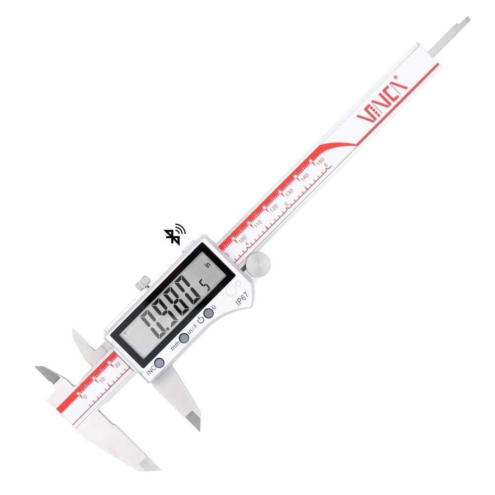 Durable Stainless Steel Bluetooth Caliper - Incremental Mode & Large Screen