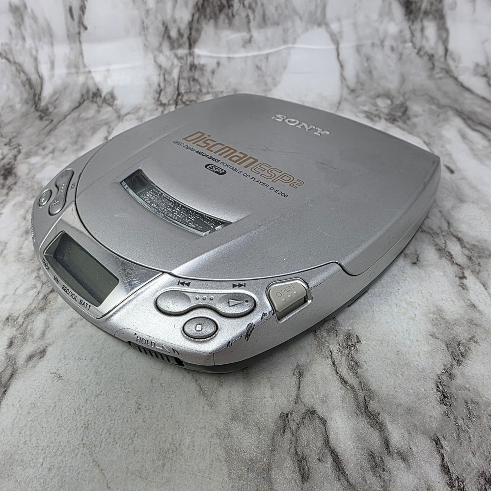 Sony Discman ESP2 Mega Bass Portable CD Player D-E200 Working with Issues