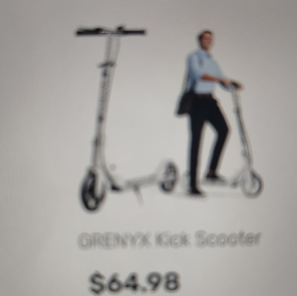 GREENYX Folding Kick Scooter White Black