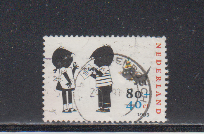 NETHERLANDS :  1999 - USED  - SCOTT #  B716  SEMI- POSTAL