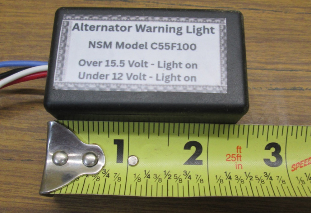 One Wire Alternator / Battery High Low Voltage Warning Light Module