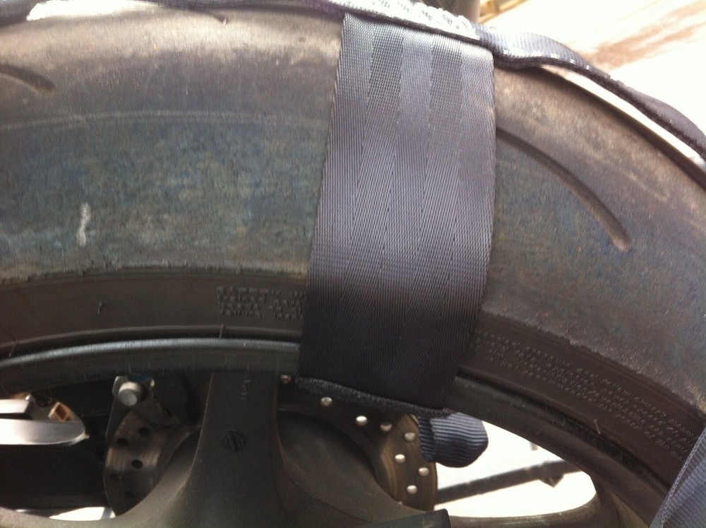 Motorcycle Transport Tie-Down Wheel Strap Light Strong Polyester webbing Strap