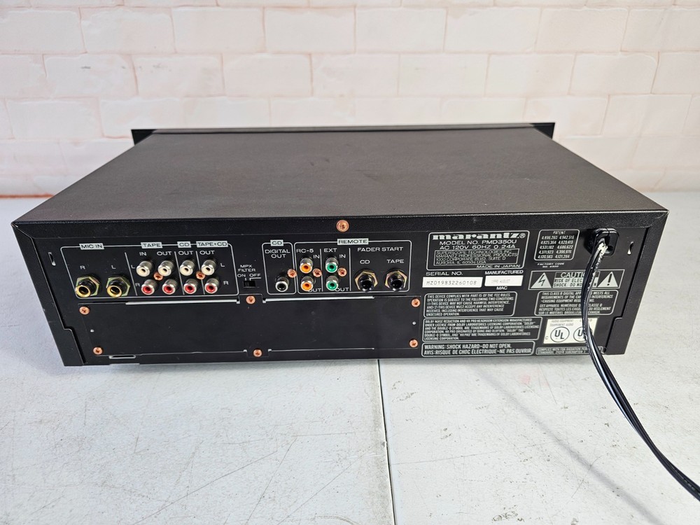 Marantz PMD350OU Professional Combination CD Player & Cassette Deck