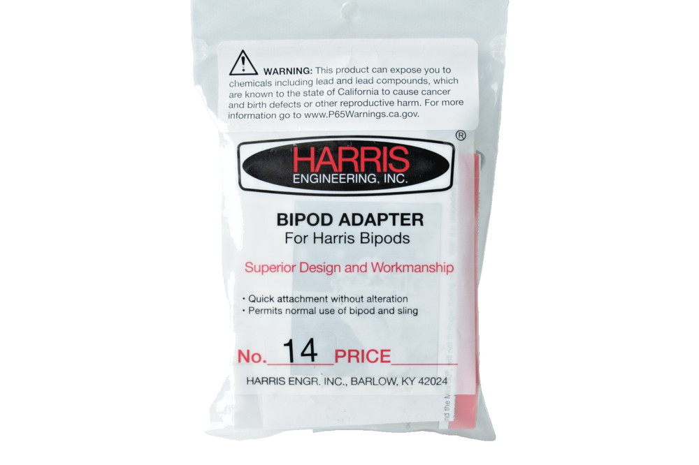 HARRIS ENGINEERING BIPOD ADAPTER # 14 FOR HARRIS BIPODS