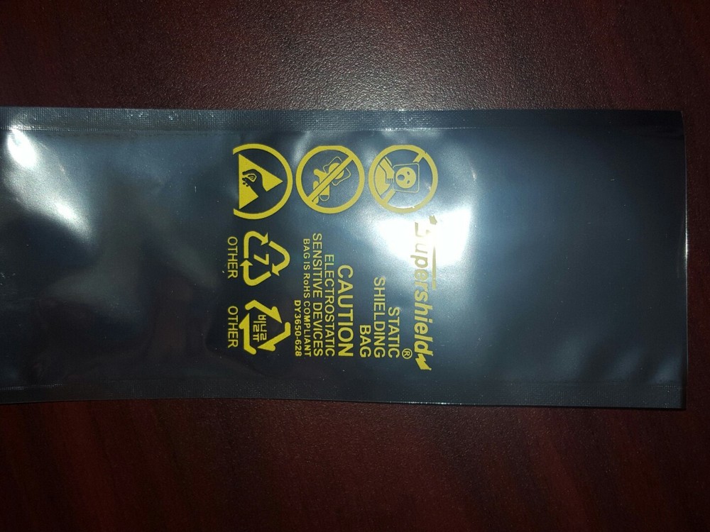 Static Shielding Bag 2" x 6" Poly Top-Open Electronics 3 mil (1 BAG ONLY)