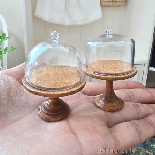 Miniature Cake Stand Set – Hinoki Wood (2 pcs)