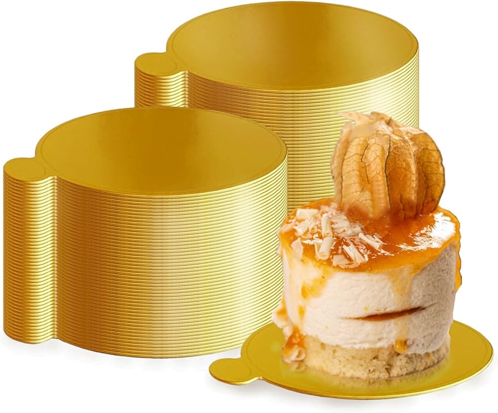 Mini Cake Boards, Gold Cake Boards d Cake Base, Gold Circle Base